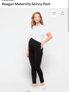 Liverpool Maternity Skinny Ponte Pants - Black